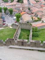 Carcassonne - 08 - Passage protege entre le chateau et la barbacane de l'Aude